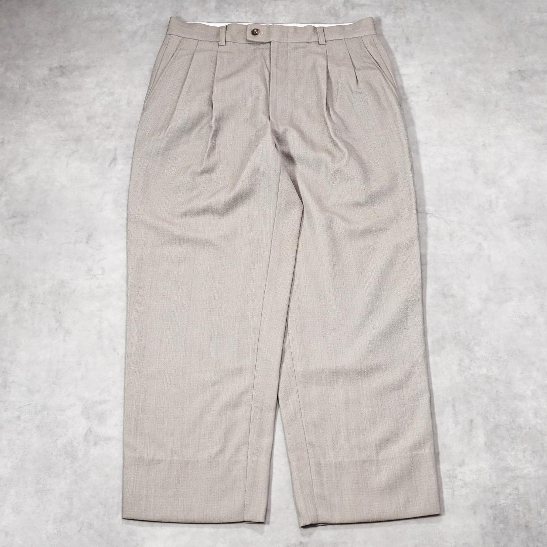 JUN MEN ジュンメン W32 スラックス 古着 90s グレー 21525