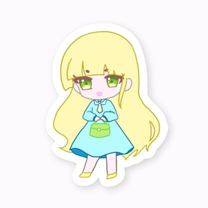 女の子（ステッカー）