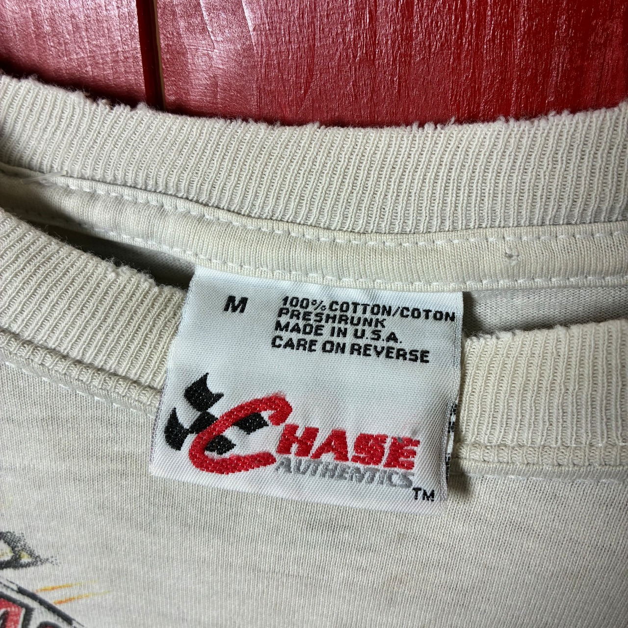 90s USA製　CHASE NASCAR×SUPERMAN レーシングTシャツ　