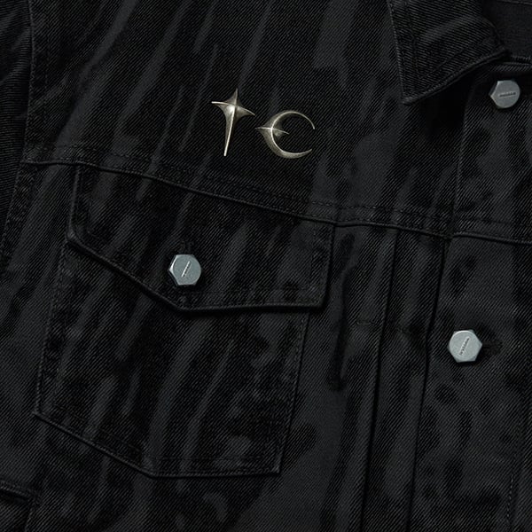 THUG CLUB] Blood Lazered Denim Jacket 正規品 韓国ブランド 韓国通販