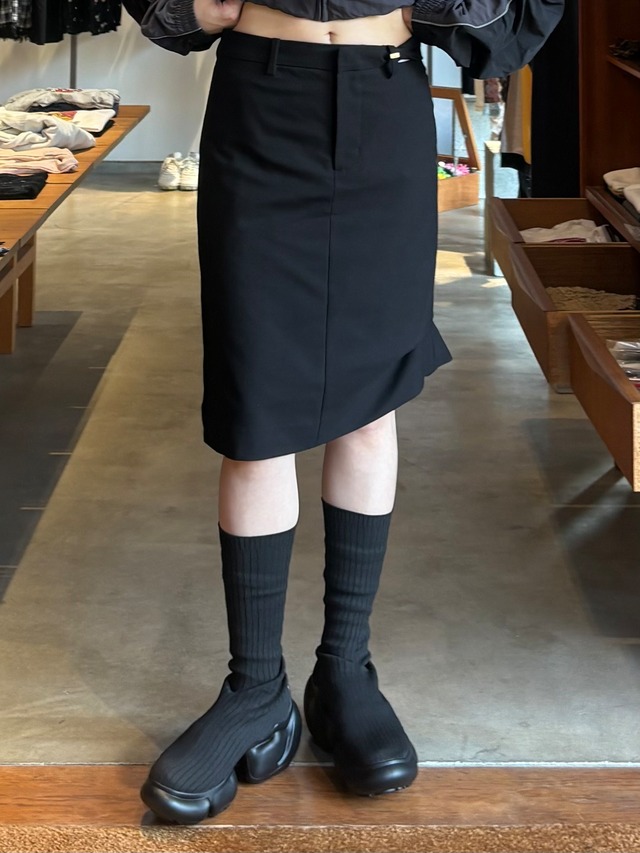 【26AW】WE11DONE ウェルダン / スカート / TWISTED WAISTBAND MIDI-SKIRT