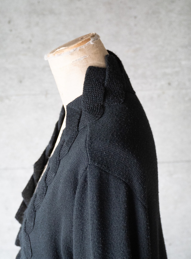 unknown 1980s Jagged hem cardigan