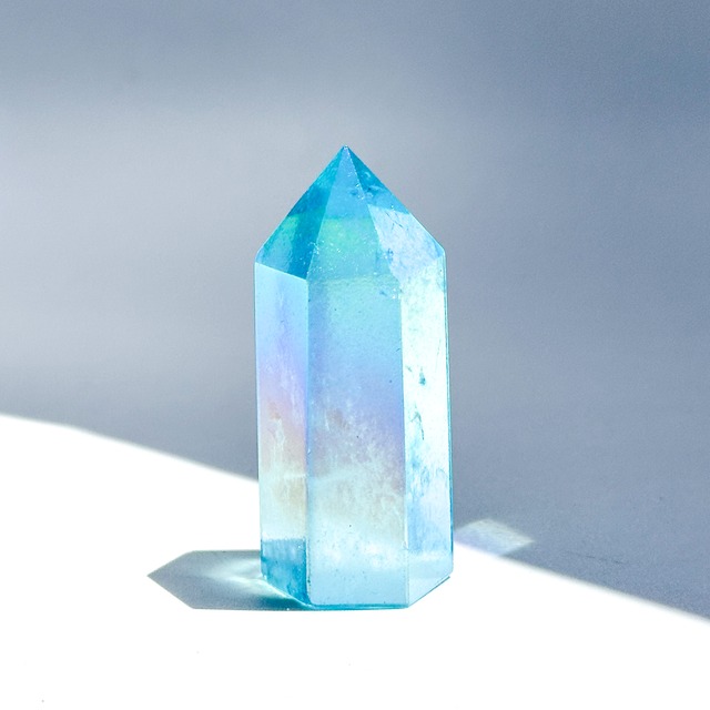 アクアオーラクォーツ タワー 82✧ Aqua Aura Quartz ✧天然石・鉱物・パワーストーン・インテリア
