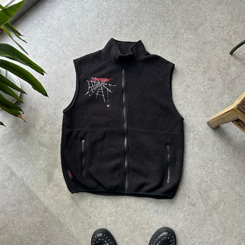 90s SPYDER "spider web" fleece vest【仙台店】
