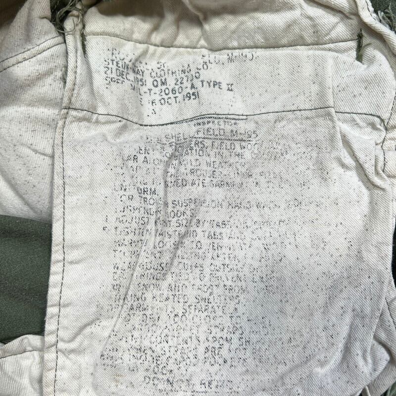 50's U.S.ARMY M-1951 M-51 フィールドパンツ STEIN WAY CLOTHING MIL