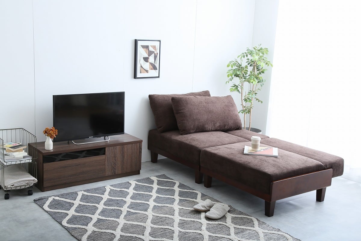 落ち着いた雰囲気で快適にくつろげるリクライニングソファベッド