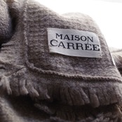 MAISON CARRÉE CASHMERE Fringe STOLE "SAND BEIGE"　