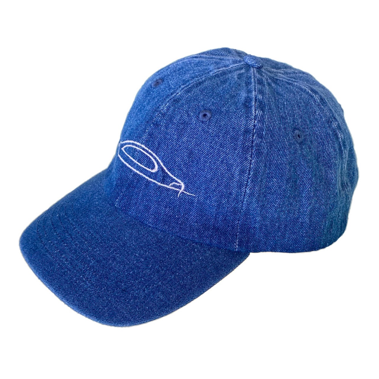 ローキャップ／デニム／シルエットロゴ(刺繍)