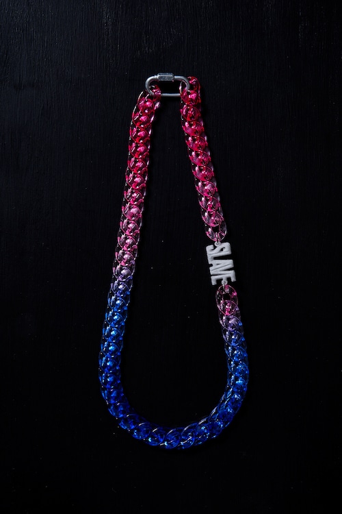 slave acryl chain necklace 〈pink〉