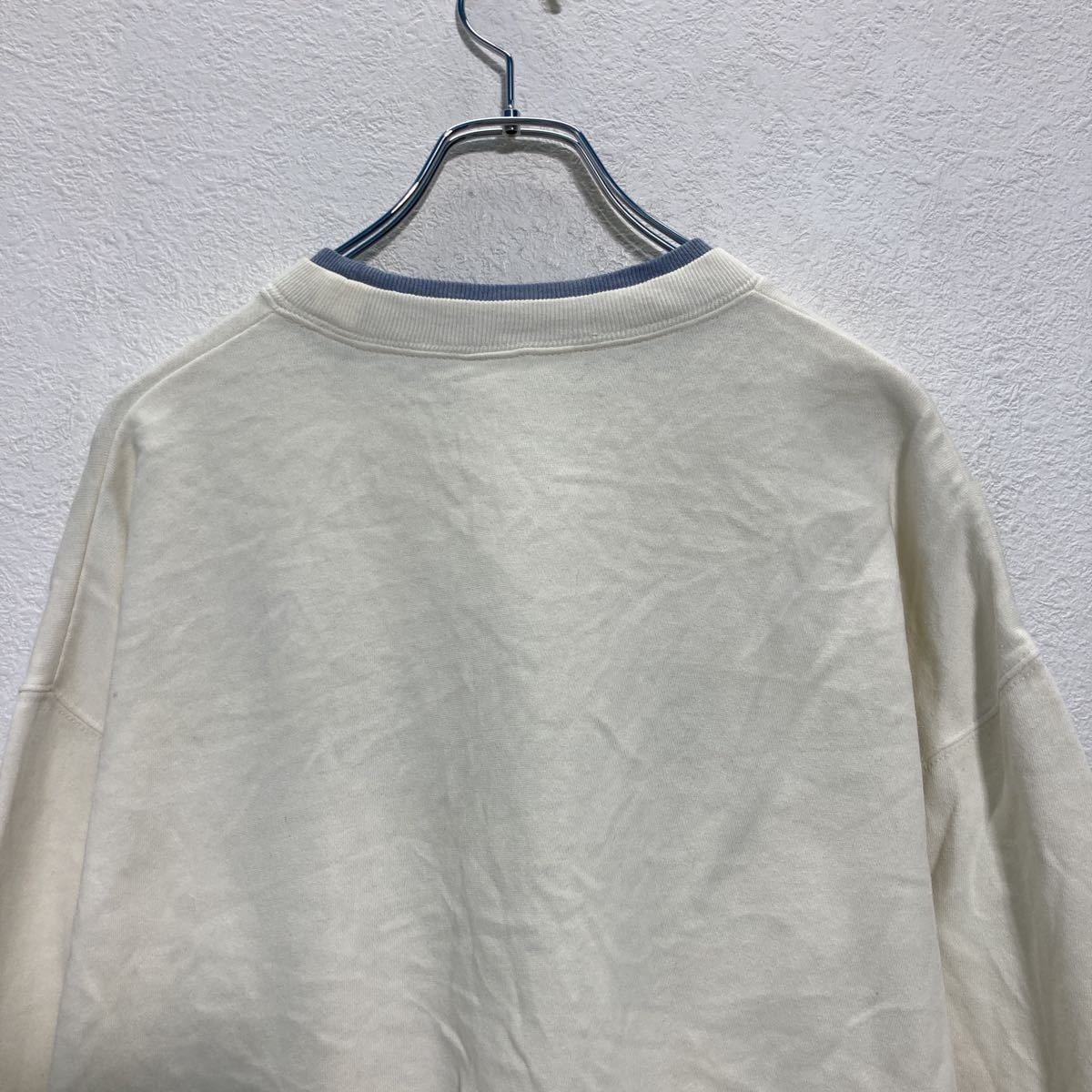 ENERGY 刺繍 スウェット トレーナー レディース XL ブルー ホワイト