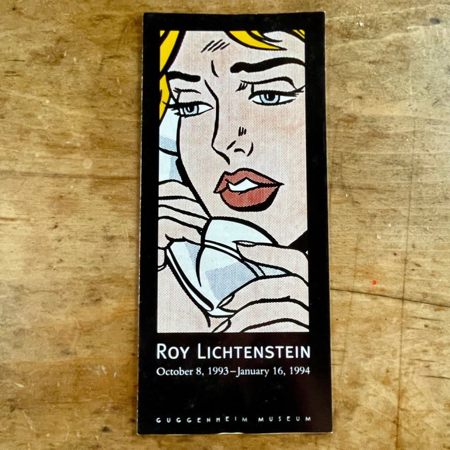 【展覧会パンフレット】ロイ・リキテンシュタイン  グッゲンハイム美術館  Roy Lichtenstein　1994 GUGGENHEIM MUSEUM 　[310194711]