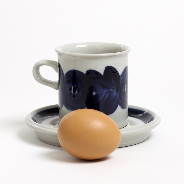 ARABIA アラビア Anemone アネモネ 70mm コーヒー カップ＆ソーサー - 47 北欧ヴィンテージ