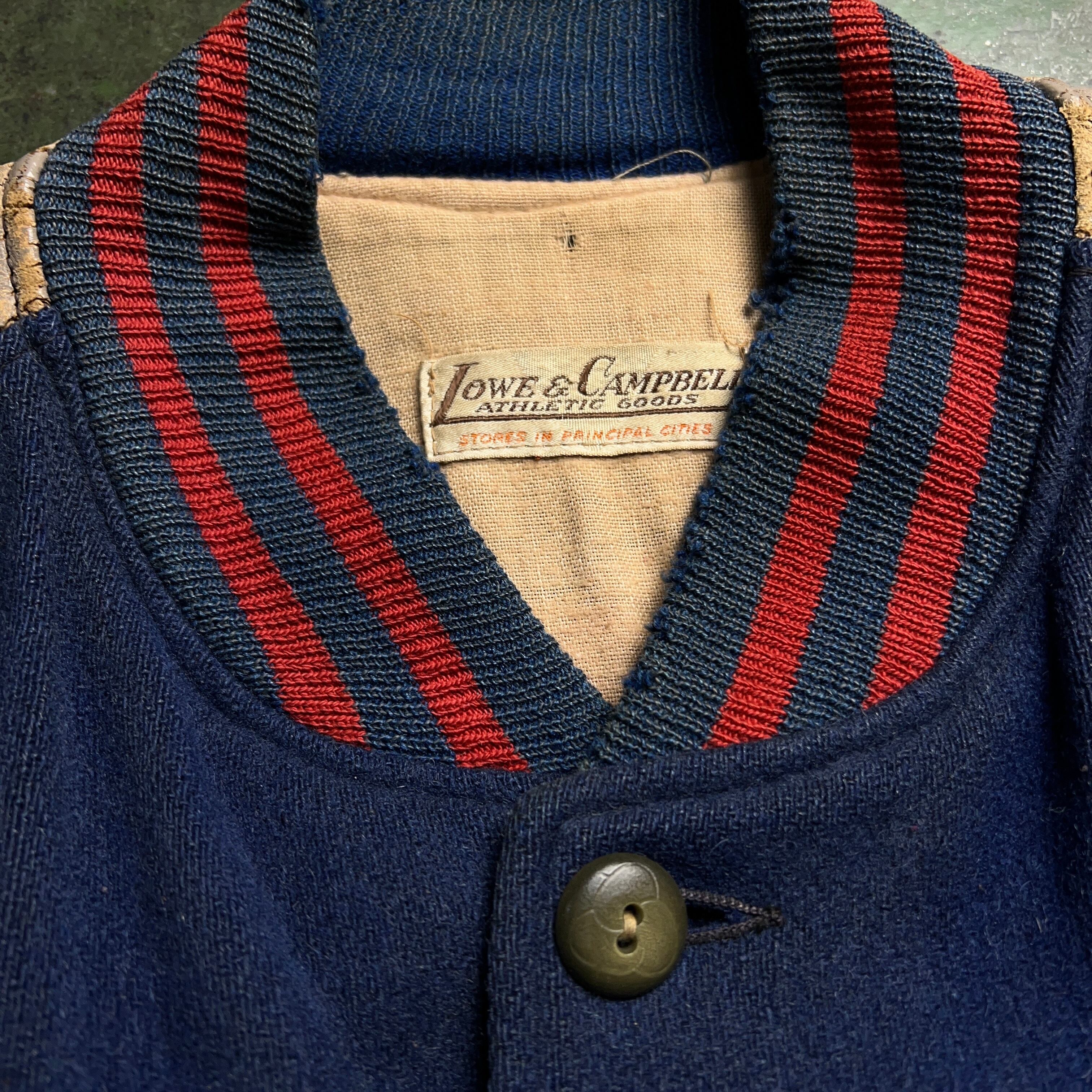 40's LOWE&CAMPBELL Button Stadium Jacket 40年代 ローアンド 40's LOWE&CAMPBELL Button Stadium Jacket 40年代 ローアンド