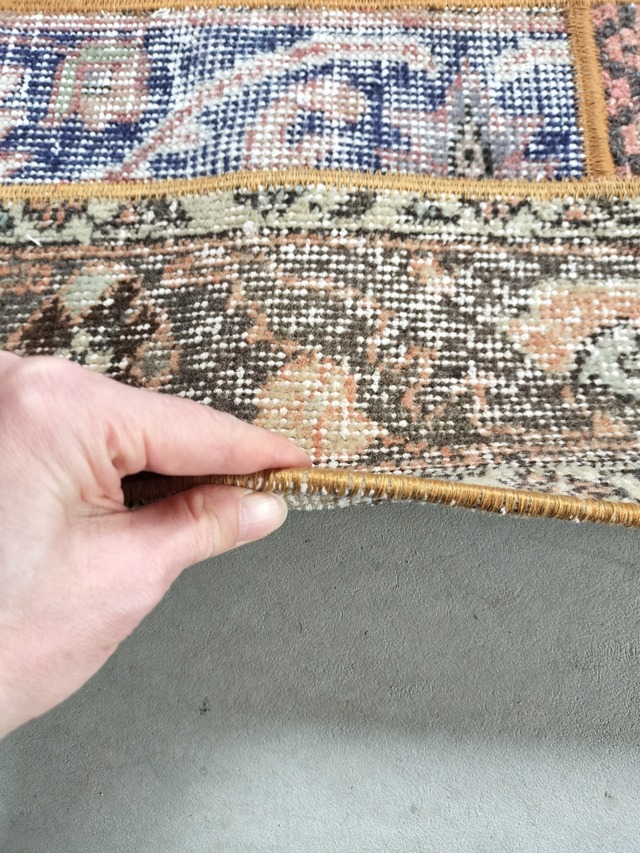 Turkish patchwork rug 199✕89cm No.446