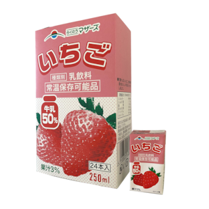 【限定販売】専用化粧箱入りいちご250ml（24本入り）【常温便】