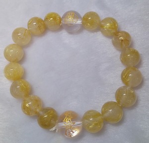 大黒天様　南無妙法蓮華経ブレスレット～金運・財運アップ！