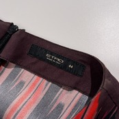 ETRO エトロ 総柄 シルク ストレッチ チュニック カットソー ブラウス サイズ 44 /イタリー製/エトロジャパン