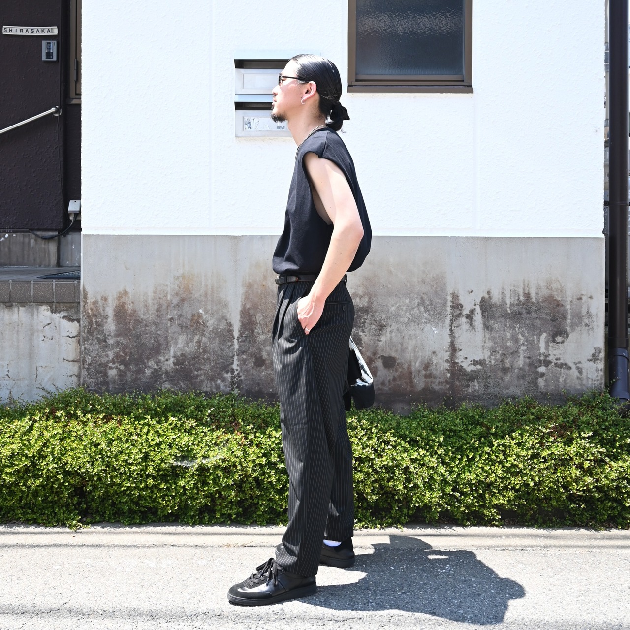 KUON（クオン） Arimatsu Shibori Camp Collar Shirt