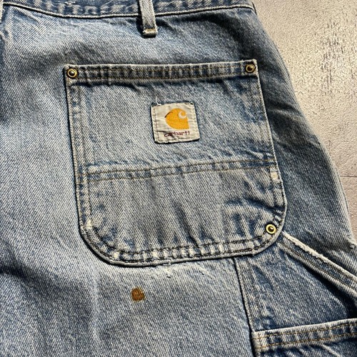 USA製 デニム ダブルニー Carhartt B07 DNM 38×34 詳細写真2