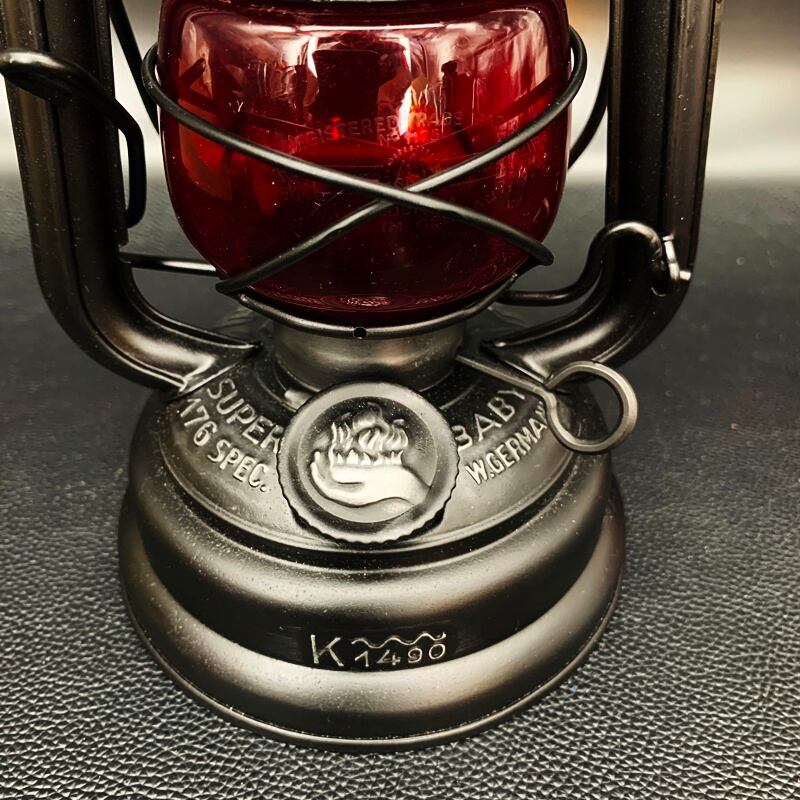 FEUERHAND 176 stk DBP a. 1950's auer red glass | Oldman's lantern