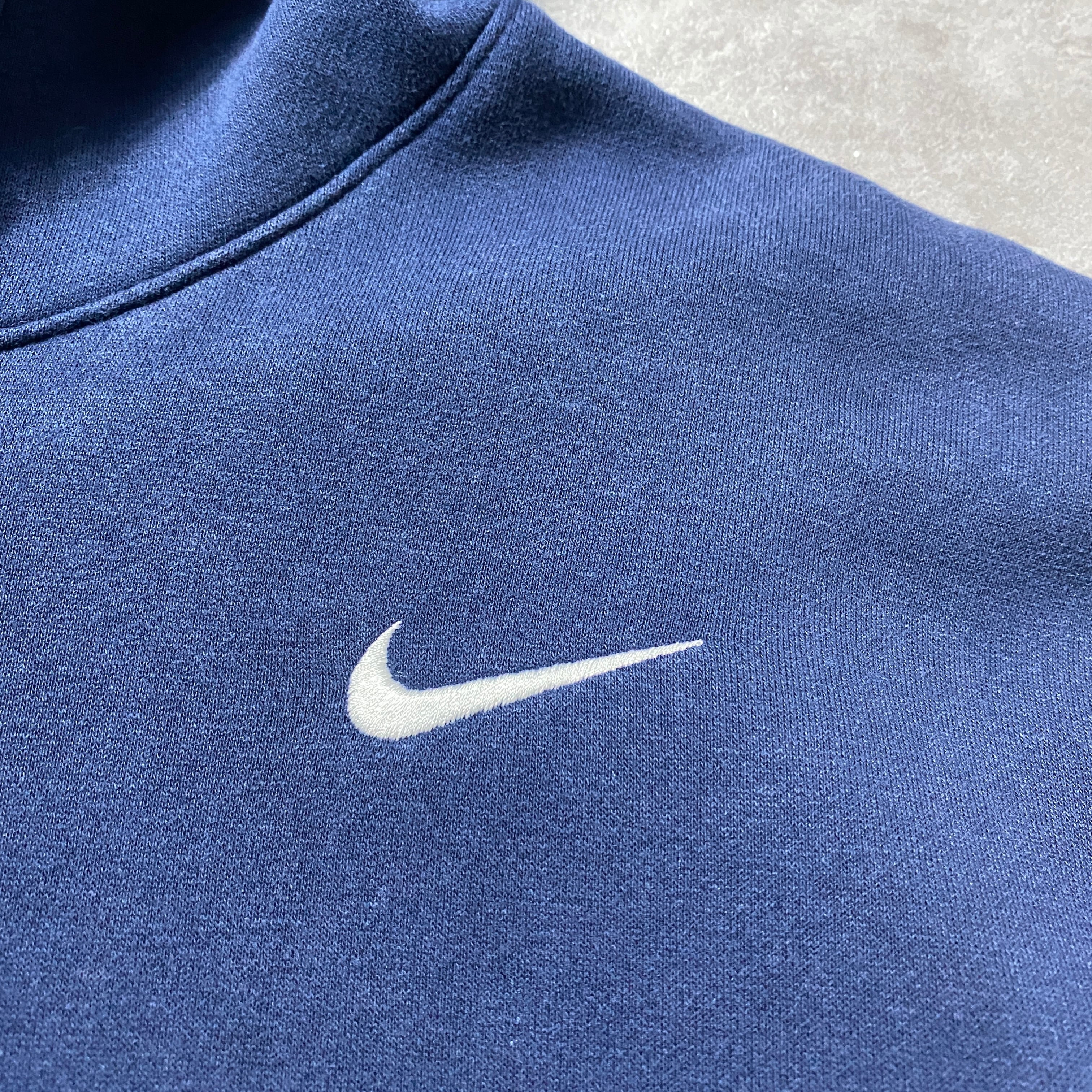 Size.XL】NIKE ナイキ スウォッシュ 刺繍ワンポイント ネイビー