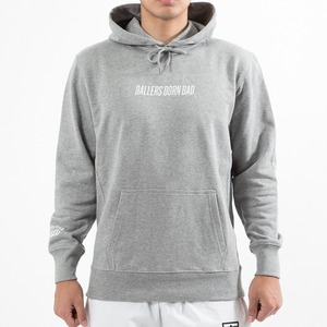 Basic Logo Pullover Parka - GRAY