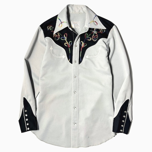 Vintage 70's【H BAR C】Western Shirt
