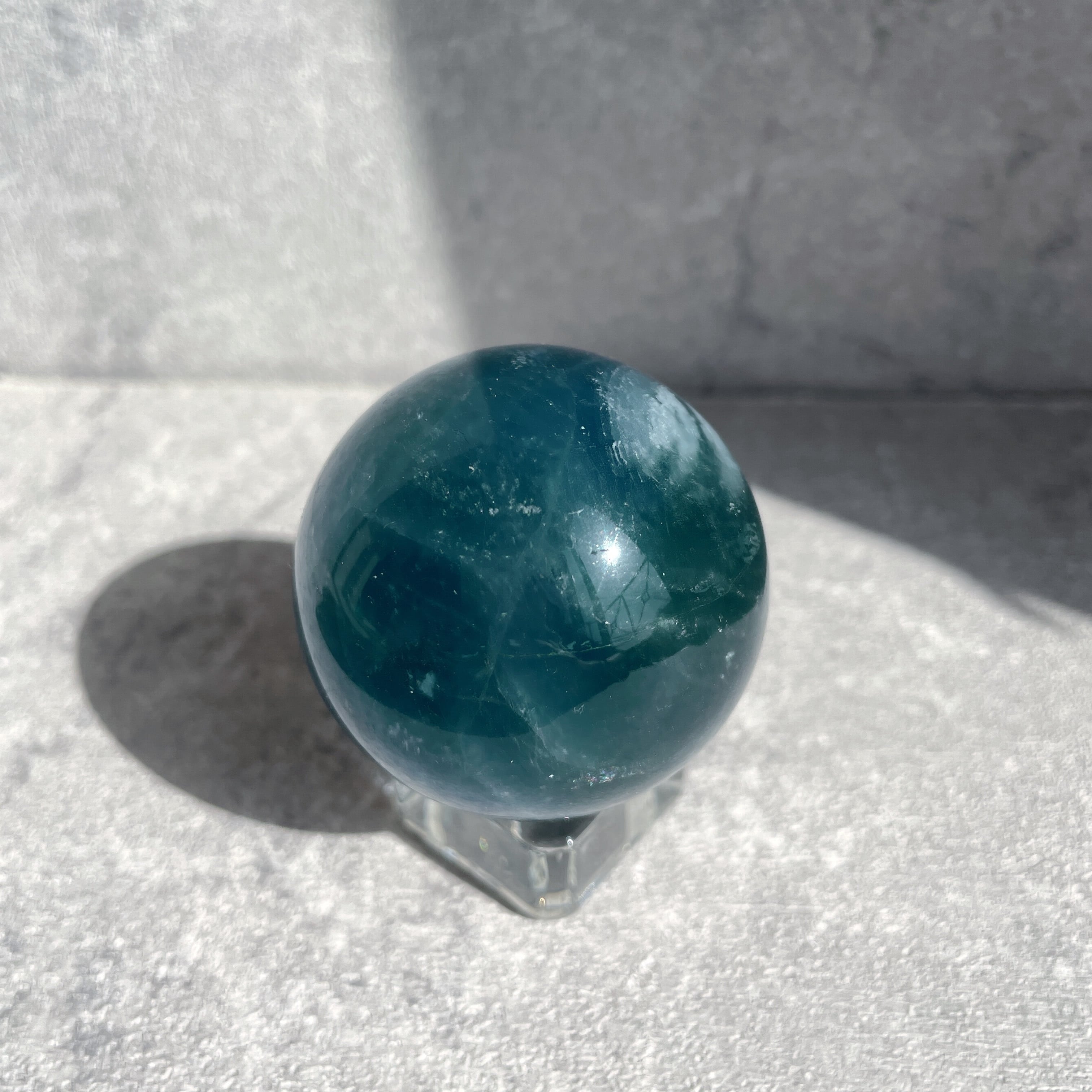 グリーンフローライト スフィア（丸玉）13◇Green Fluorite sphere