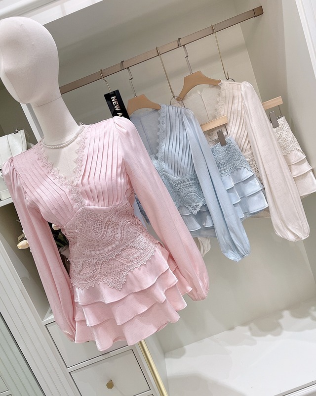 グロッシーレース ツーピースセット