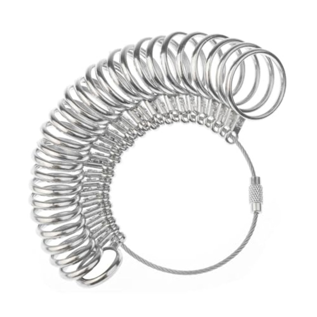 リングゲージ 日本標準規格 1～28号まで対応 プロ仕様 サイズゲージ 指輪 サイズ 号数 計測 サイズ計測 フルサイズ 金属製