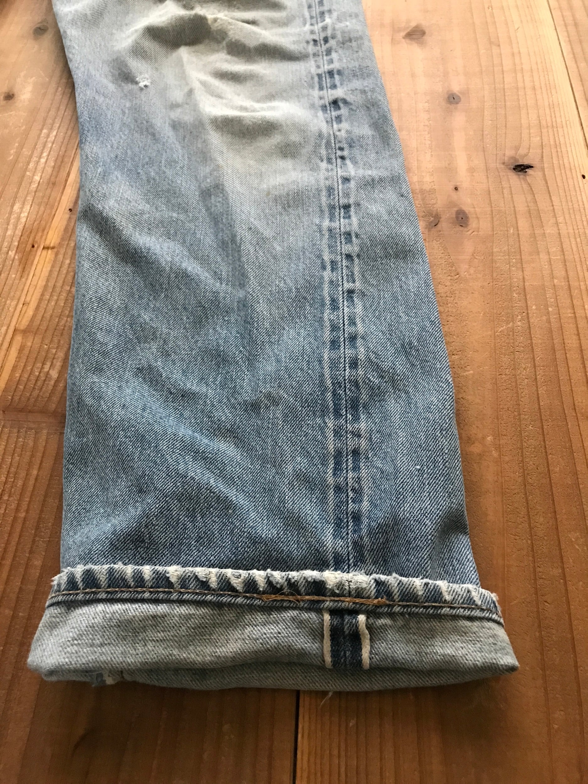 70's Levi's 501 66後期　2ボタン　リペア跡多数