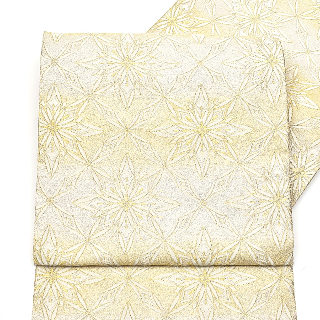 袋帯]西陣織 京の老舗 西陣 まいづる 謹製 銀繍 煌貴七宝繋華文 正絹