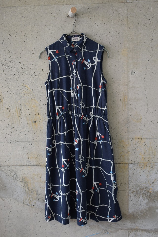 Draped dress with a small floral print