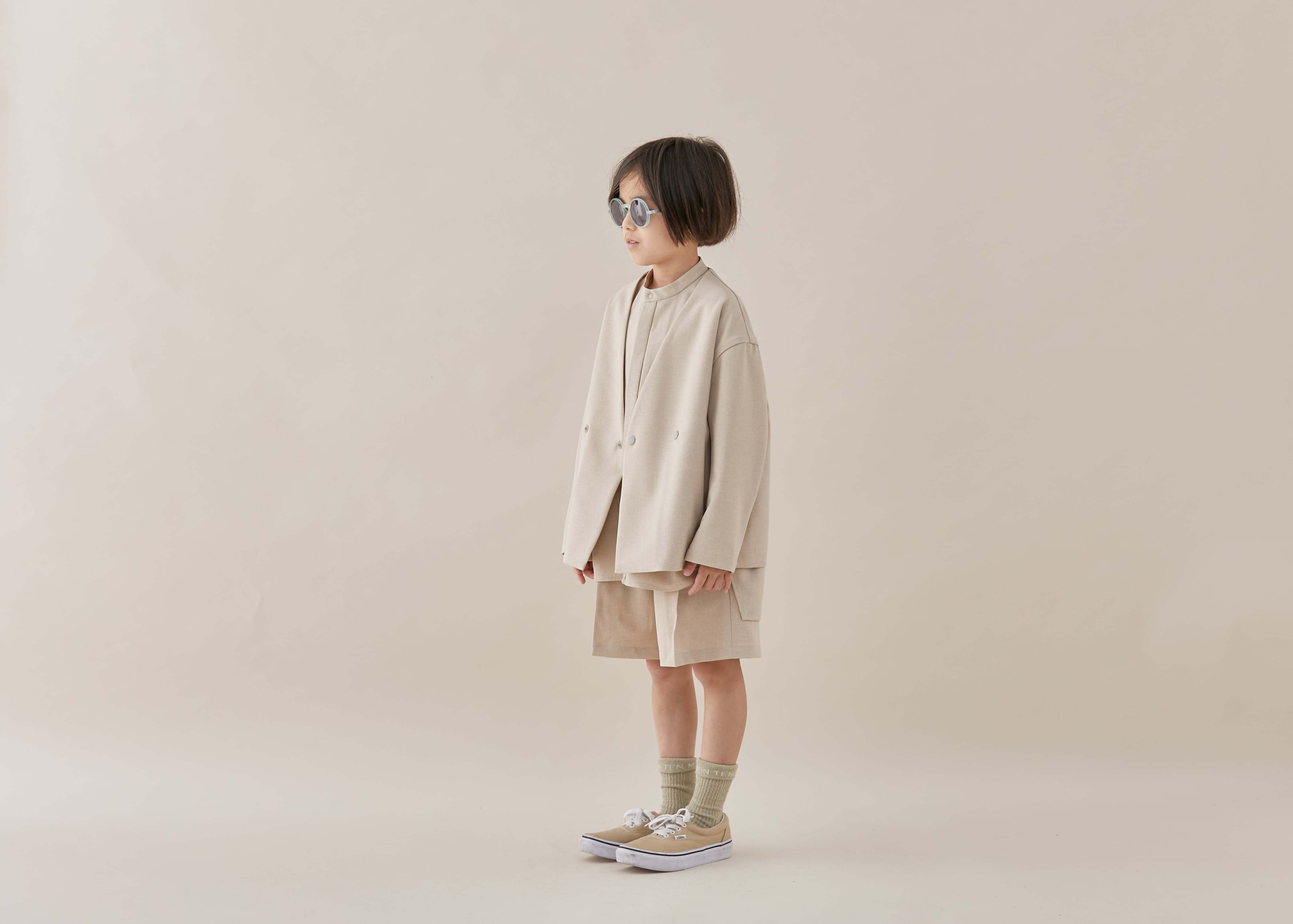 MOUNTEN. ジャケット【110cm】ハーフパンツ【125cm】セットアップ www