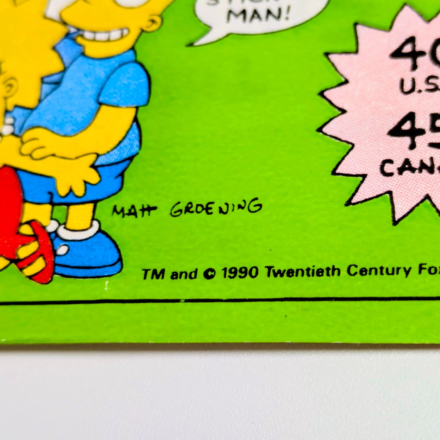 ☆送料無料！☆1990年製【 The Simpsons（ザ・シンプソンズ
