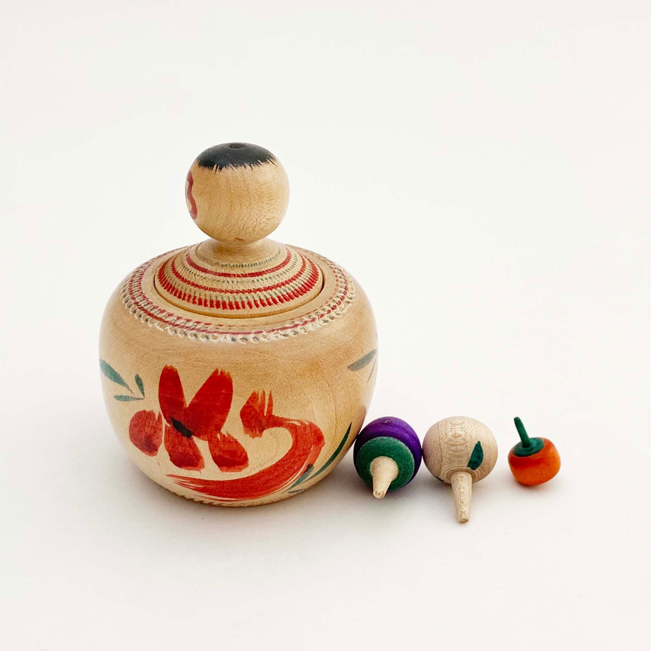 ヴィンテージ野菜独楽入りえじこ(山形系 / 小林清次郎工人)