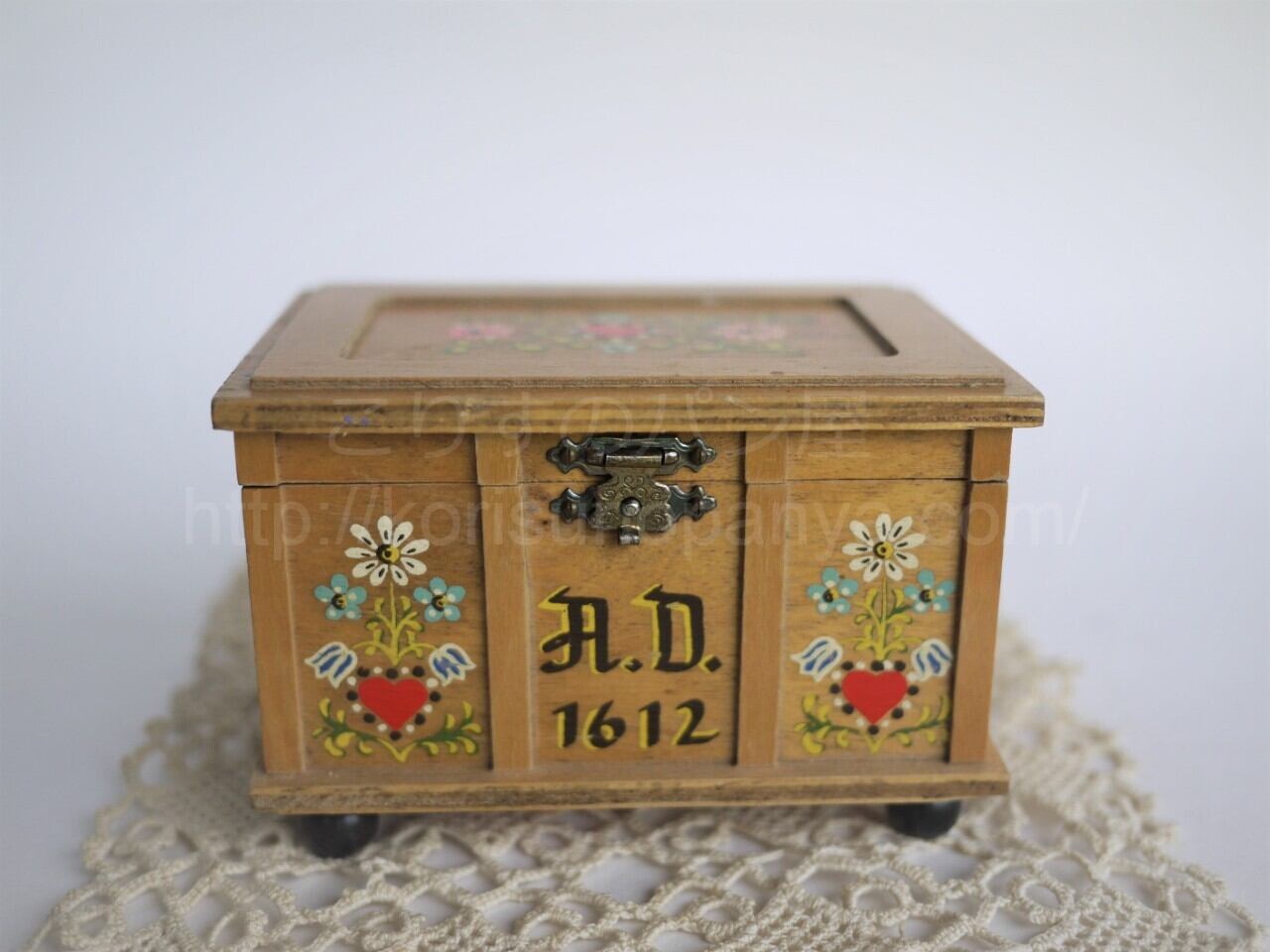 リュージュオルゴール コファー宝石箱 美しく青きドナウ AD1612