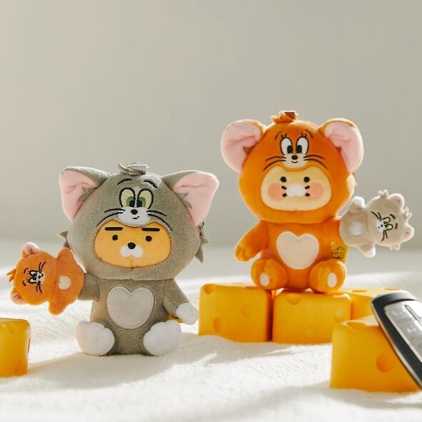 【KAKAO FRIENDS】トムとジェリー ぬいぐるみポーチキーリング