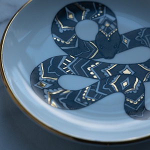 ヴィンテージ雑貨 アートプレート スネークモチーフ