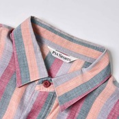 PIA SPORTS ピアスポーツ ストライプ 半袖シャツ 3/マルチ メンズ