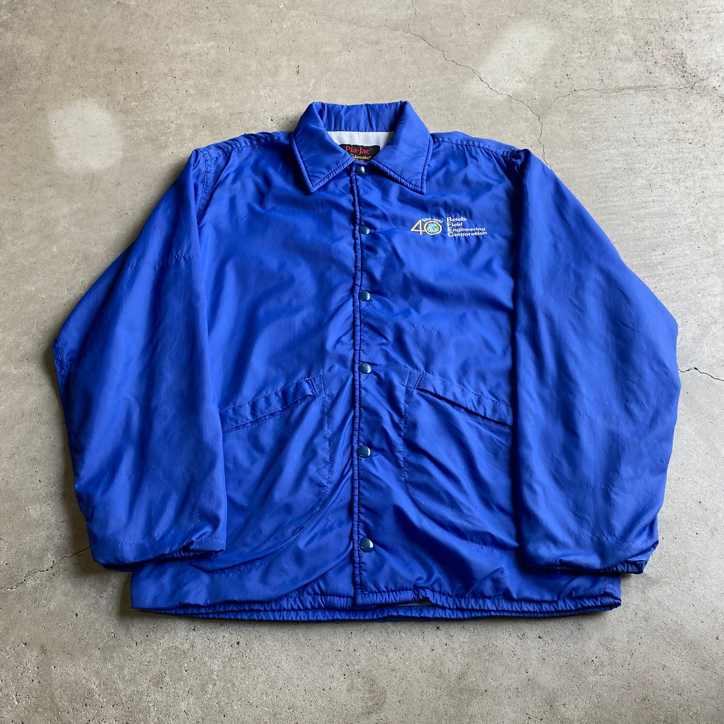 90年代 USA製 Pla-Jac by Dunbrooke ワンポイント 企業ロゴ刺? コーチ 