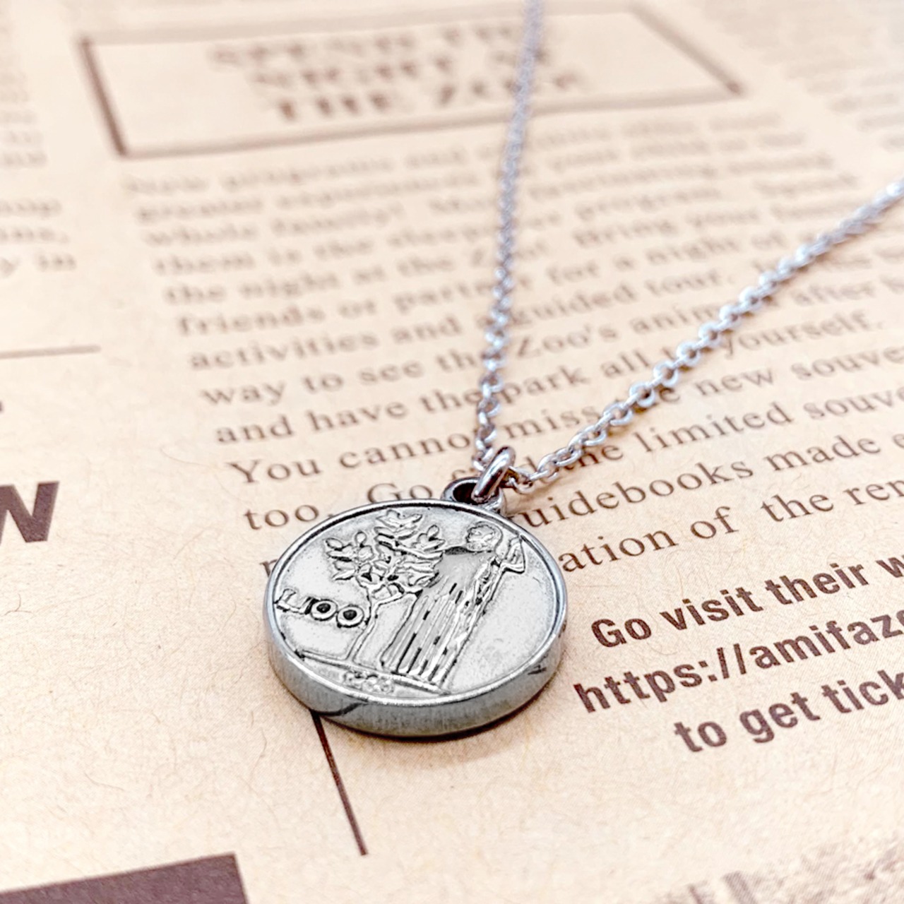 ステンレスイタリアコインネックレス