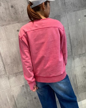 ミカーレミカーレ MICALLEMICALLE   ユーザーネーム Username  お花モチーフピグメント加工トレーナー