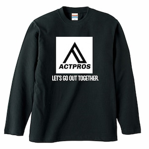 【UNISEX】ACTPROS スクエアロゴ 5.6oz 長袖Tシャツ【3colors】