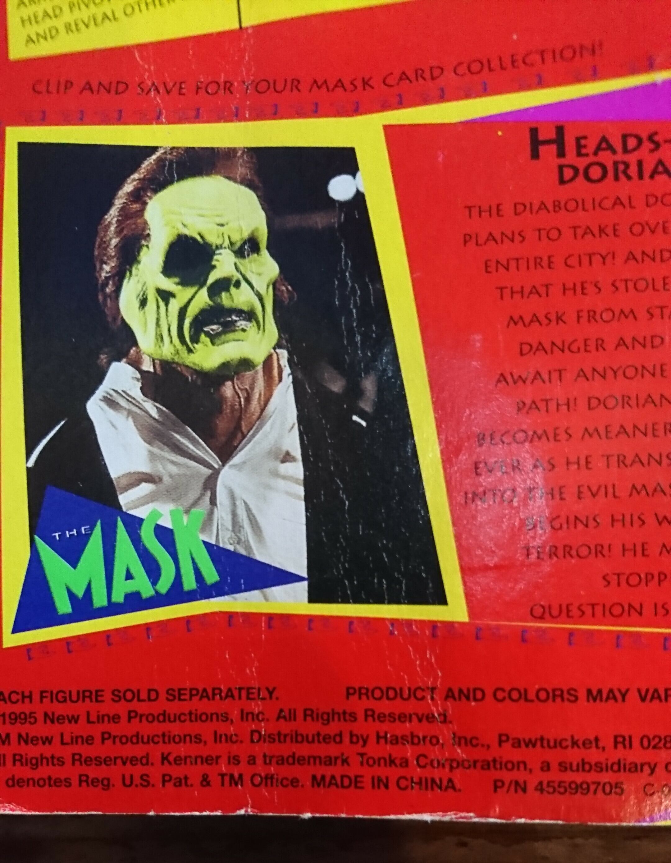 90s vintage mask head up dorian figure kenner マスク ドリアン