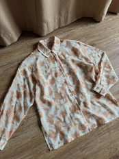 MADE IN JAPAN abstract sheer shirt-5304-7