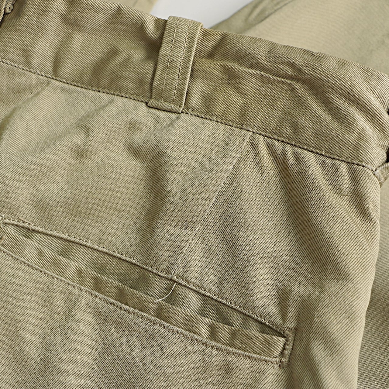vintage 60s US.ARMY military chino trouser used | khaki select