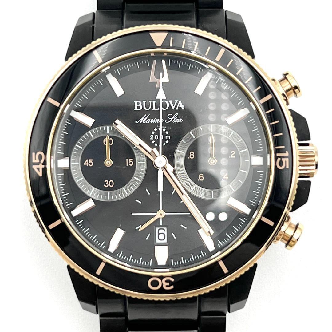 【定価約8万・人気】ブローバ　BULOVA メンズ　時計　腕時計　マリンスター　クロノグラフ カレンダー　デイト