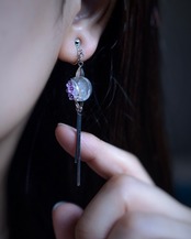 雨水と花