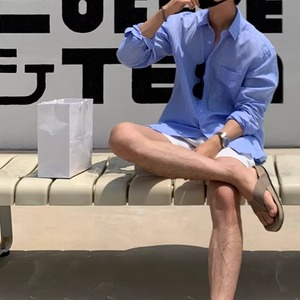 Urban White Washed Shorts(LMU0071)